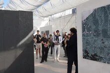 CYE participants at the Temporary Pavilion