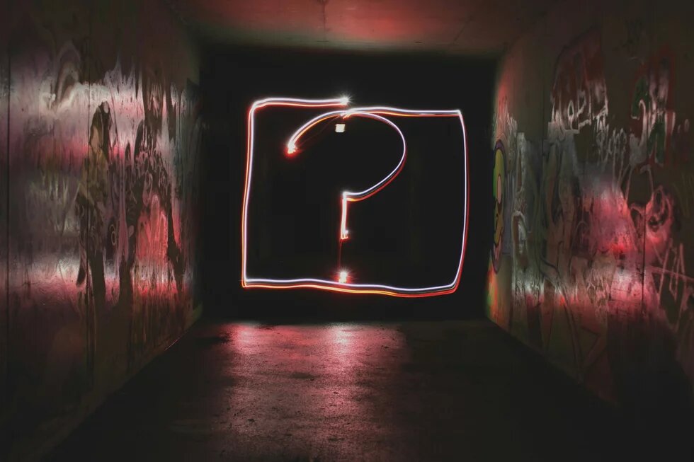 Question mark neon signage, Unsplash Question mark neon signage