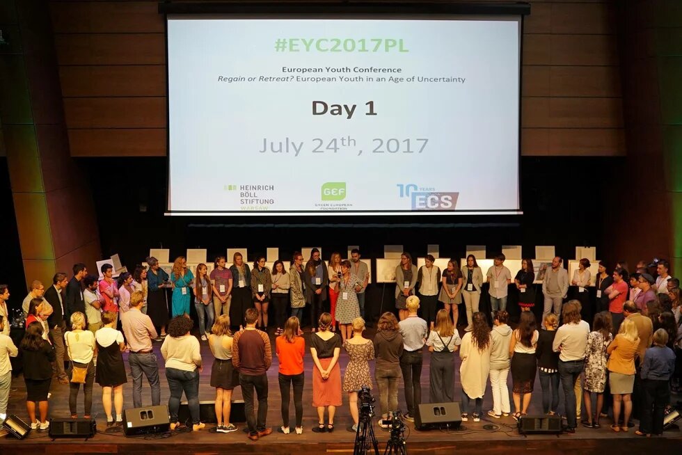 Participants at the Congress of Young Europeans, Gdańsk, Poland, 2017