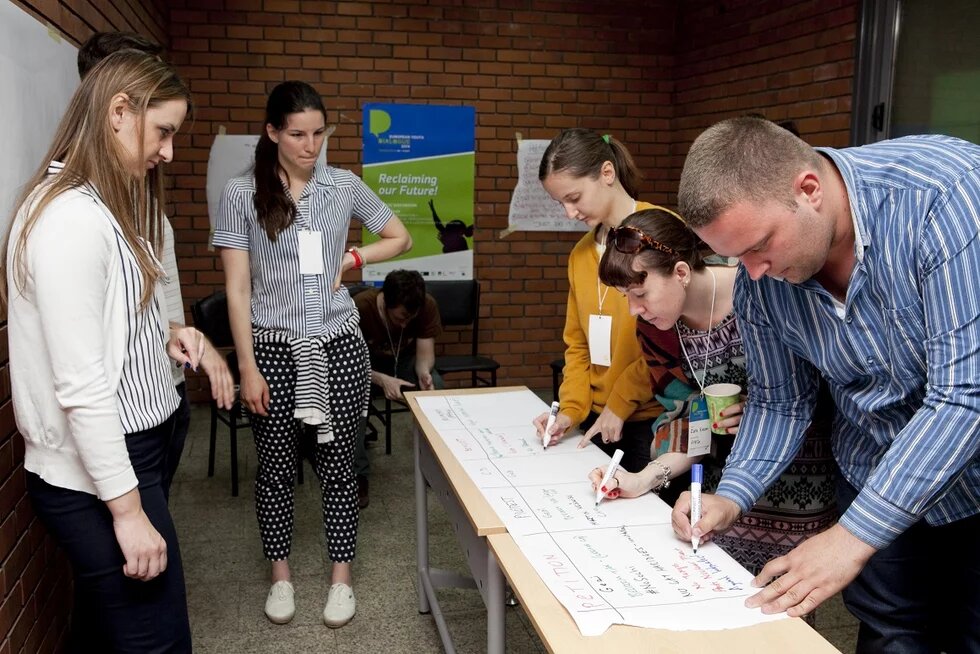 Participants at the Congress of Young Europeans, Thessaloniki, Greece, 2014